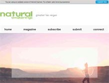 Tablet Screenshot of naturalawakeningslv.com